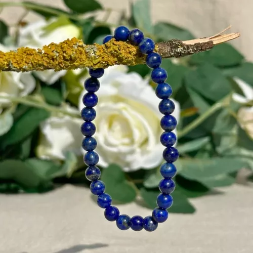 bracelet lapis lazuli en 6 mm