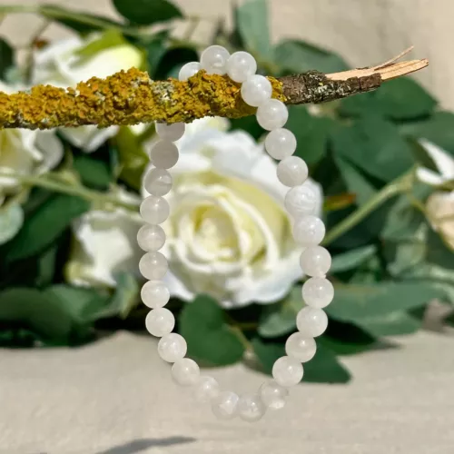 bracelet pierre de lune en 6 mm