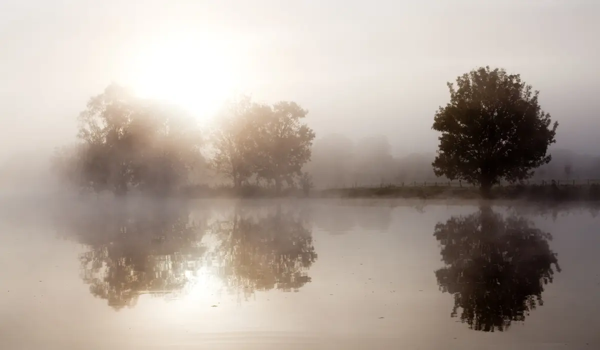 Paysage évoquant le silence