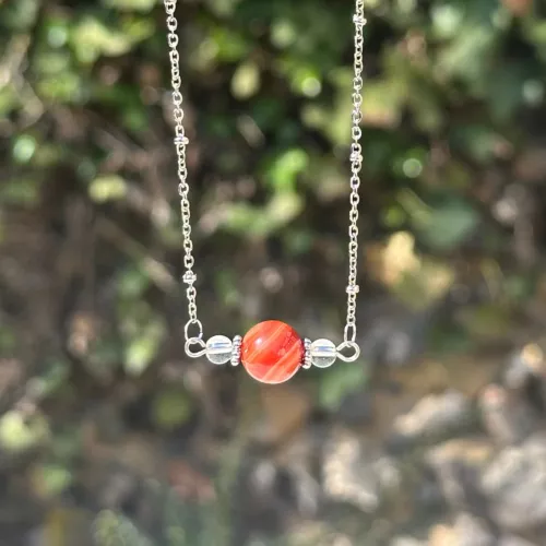 collier reliques n°2 cornaline