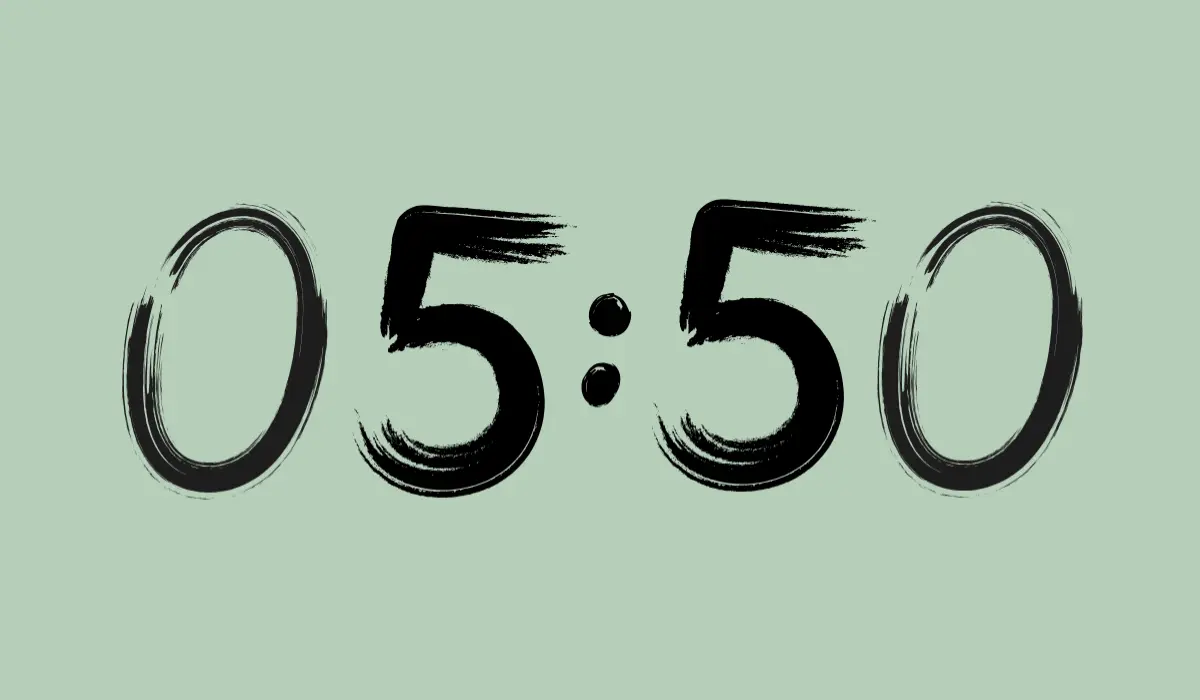 Heure miroir 05h50