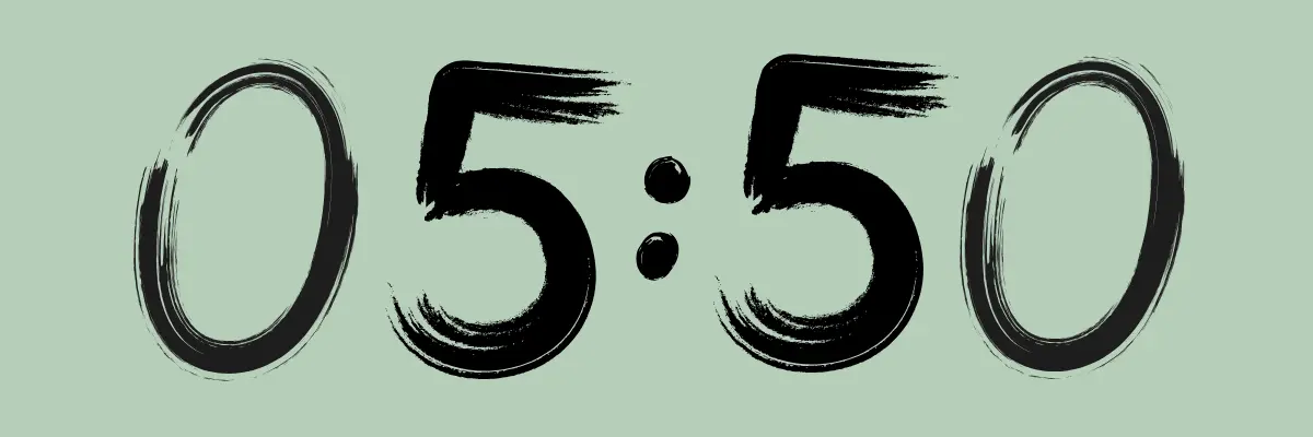 Heure miroir 05h50