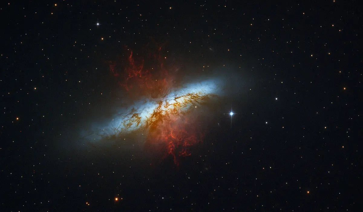 Galaxie du cigare, vue d'artiste
