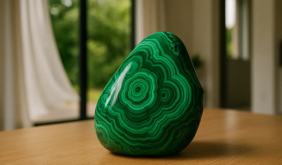 Grosse et très belle pierre de malachite