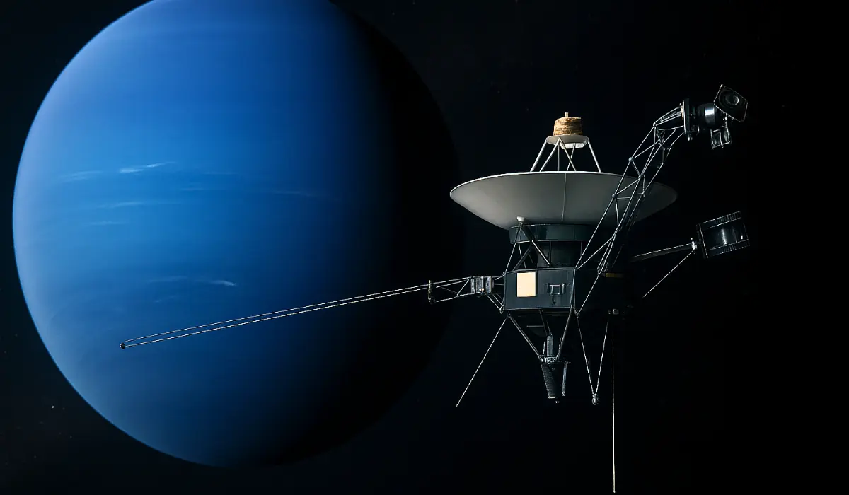 Voyager 2 en orbite autour de Neptune