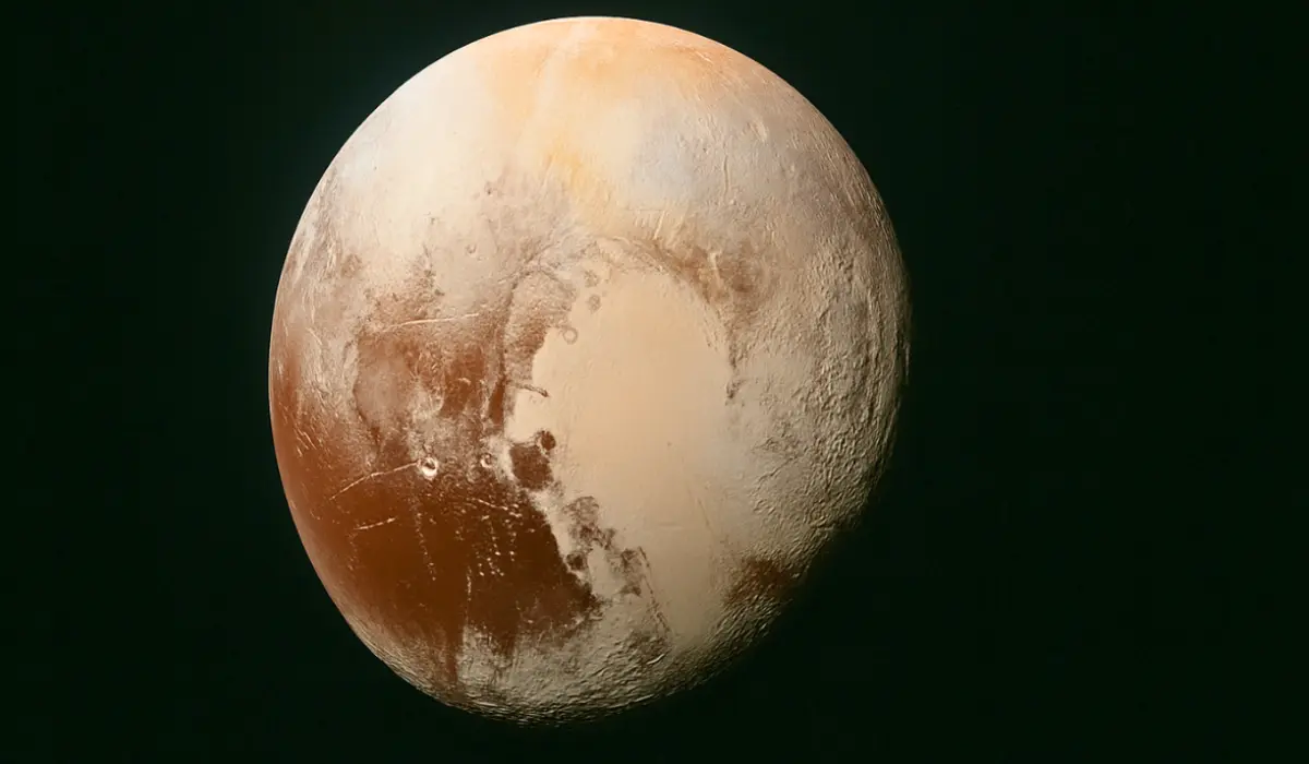 Pluton, dans l'espace