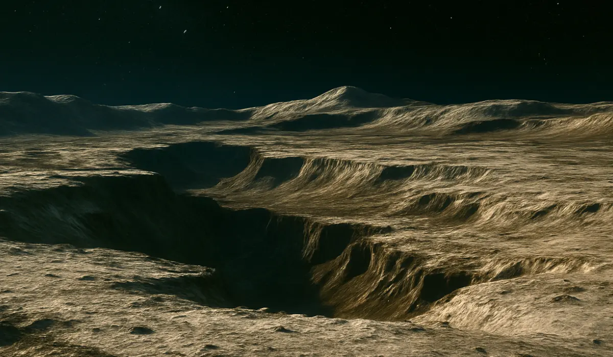 Vue d'artiste du sol de Pluton