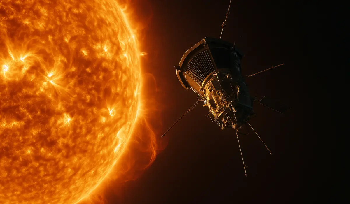 Sonde parker autour du Soleil, vue d'artiste