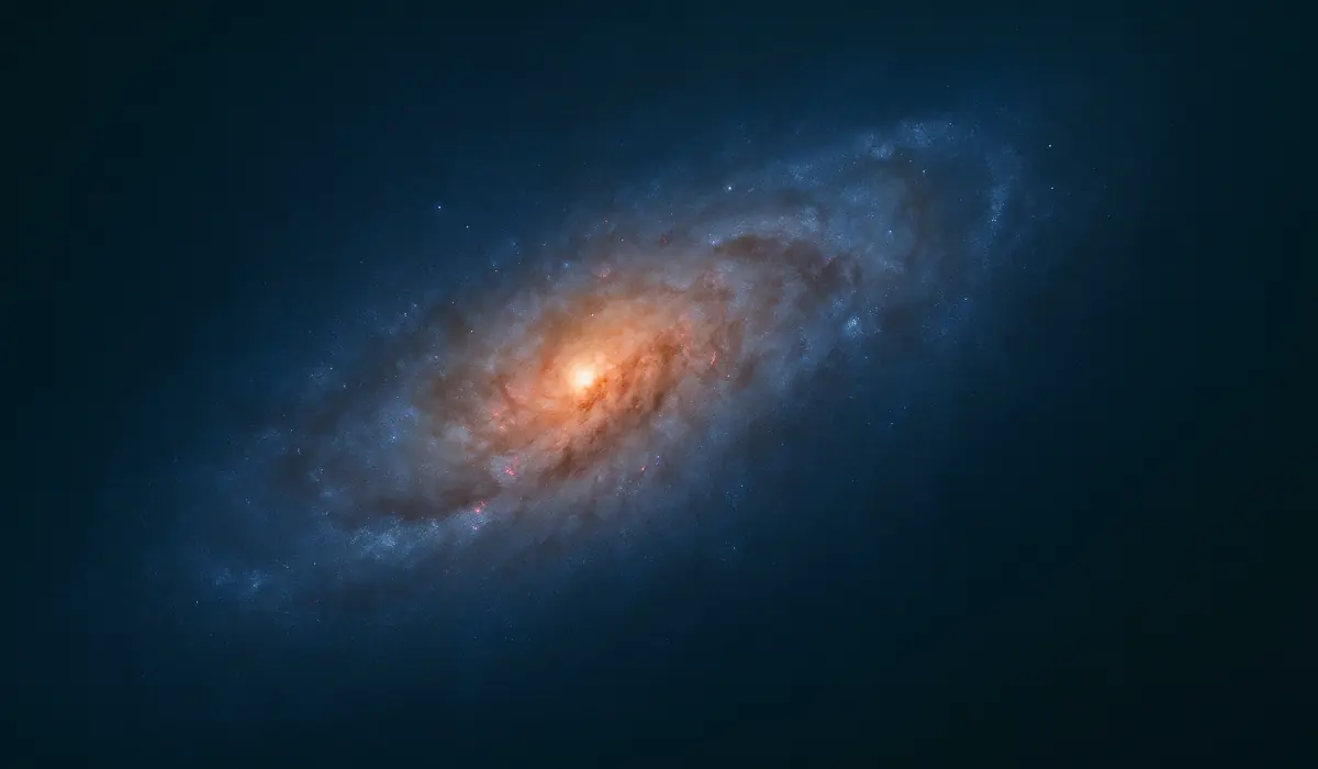 Galaxie du triangle, vue d'artiste