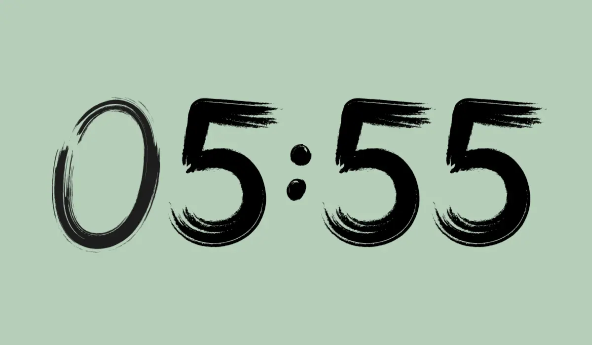 heure miroir 05h55