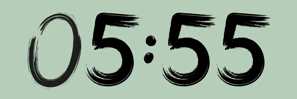 heure miroir 05h55
