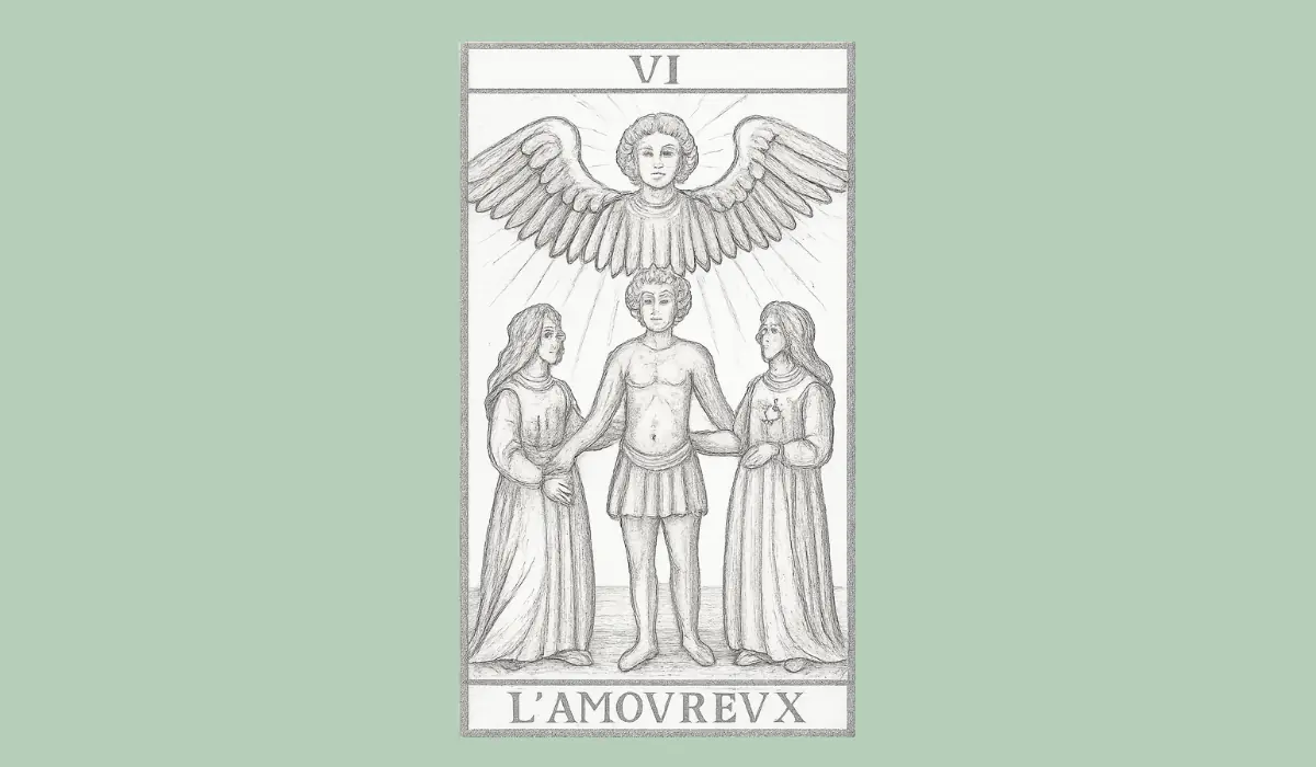 Tarot marseille arcane de l'amoureux