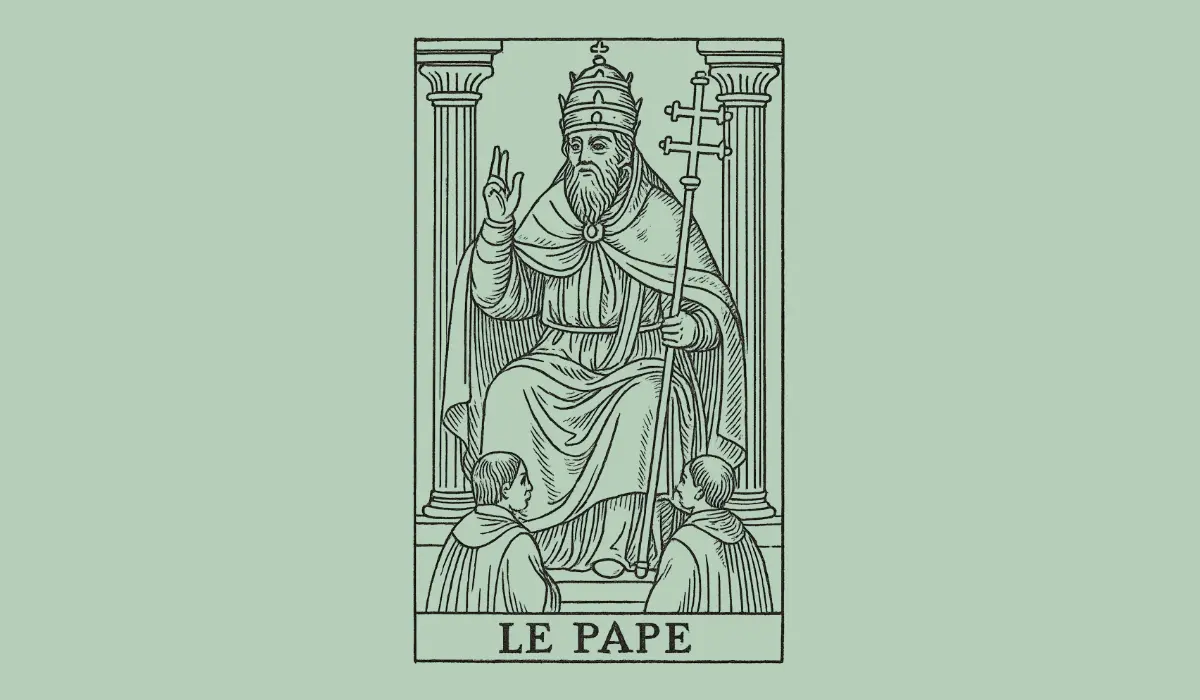 Tarot de Marseille, le pape