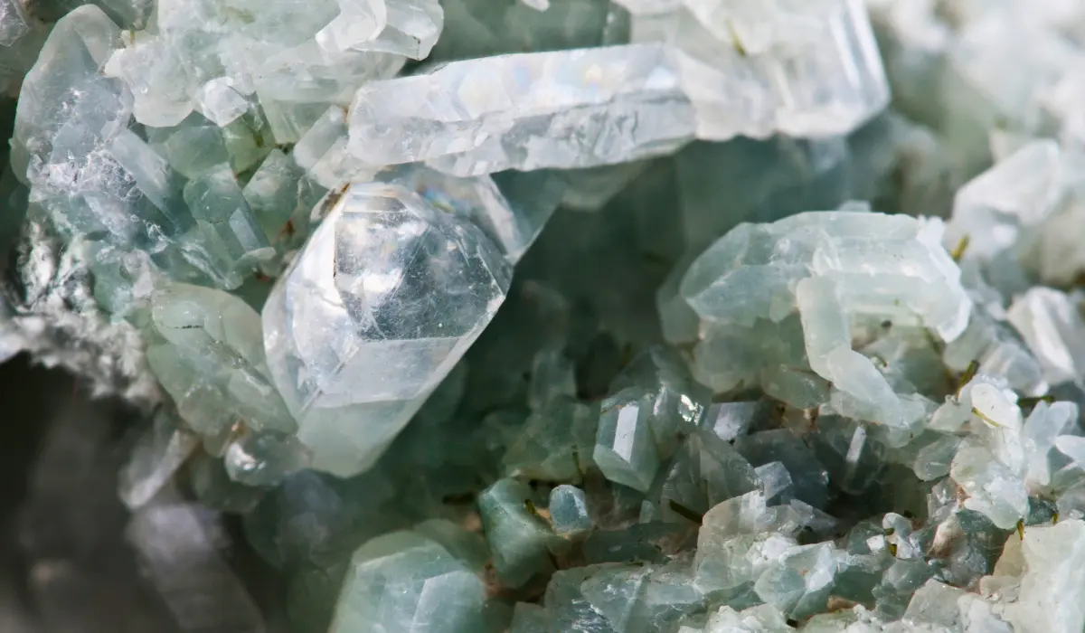de l'albite, un cristal triclinique