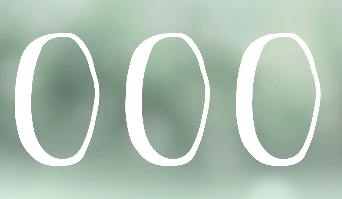 le nombre de numérologie 000