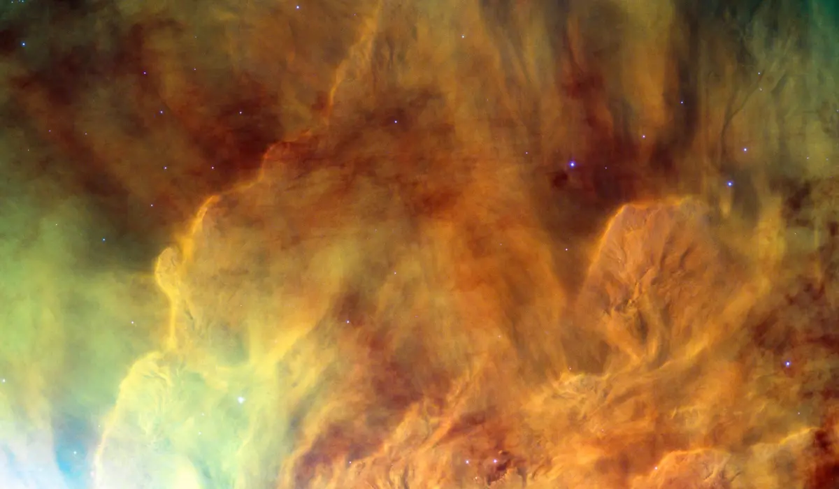 Nebuleuse de la Lagune, par Hubble, vue d'artiste
