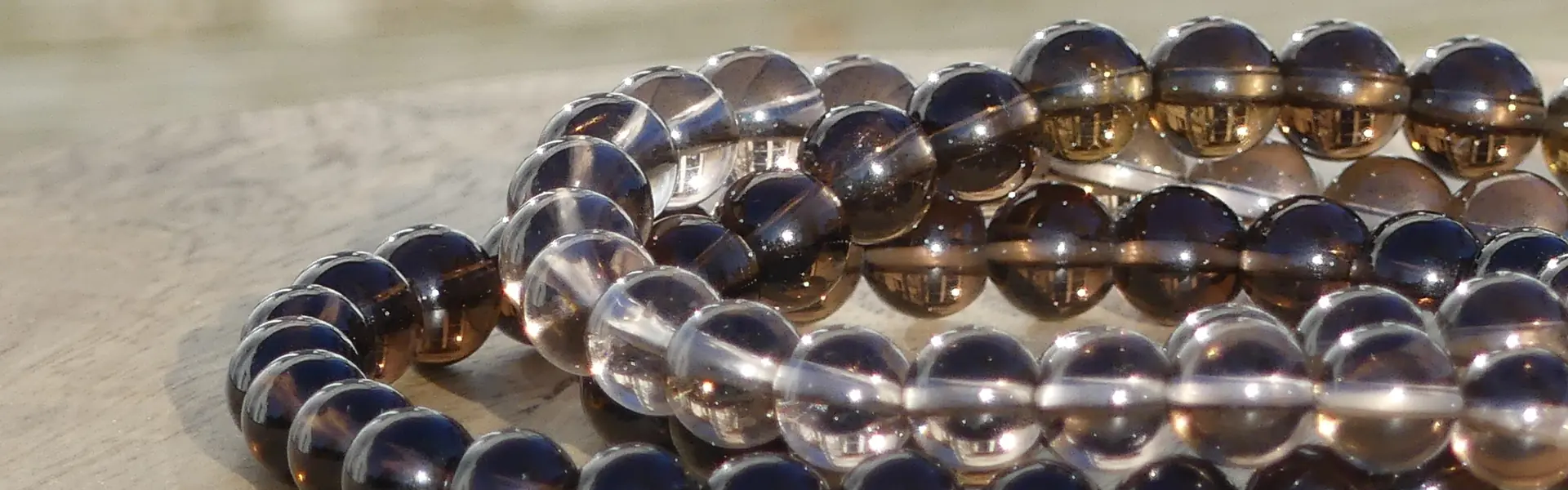bracelet quartz fumé