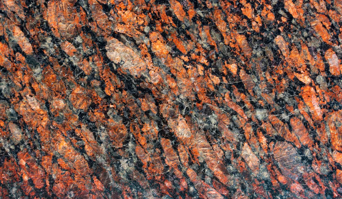 Gros plan sur un bloc de granite
