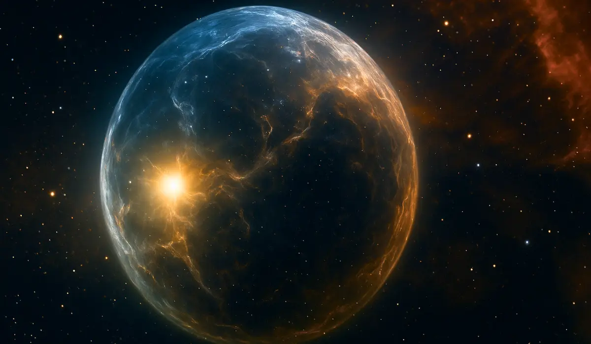 Nébuleuse de la Bulle, vue d'artiste