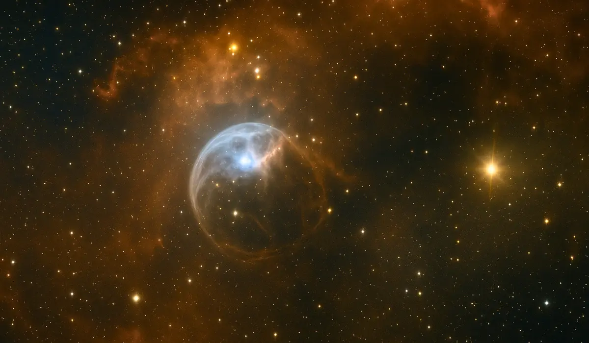 Nébuleuse de la Bulle, vue d'artiste