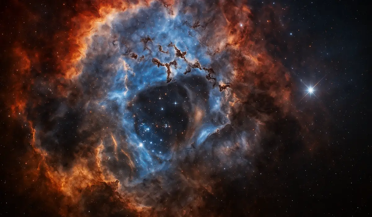 Nébuleuse de la Rosette en gros plan