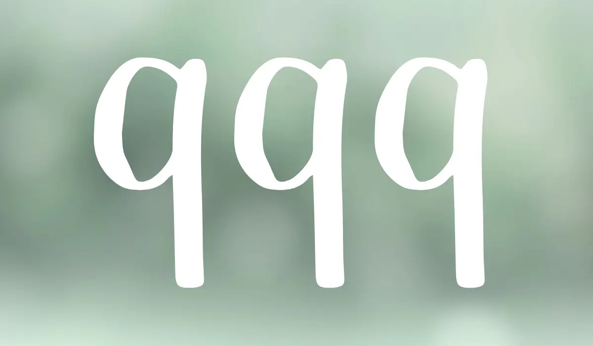 Le nombre de numérologie 999