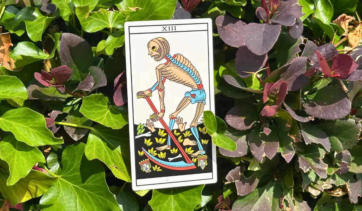 Arcane sans nom, ou la Mort, posée dans le lierre