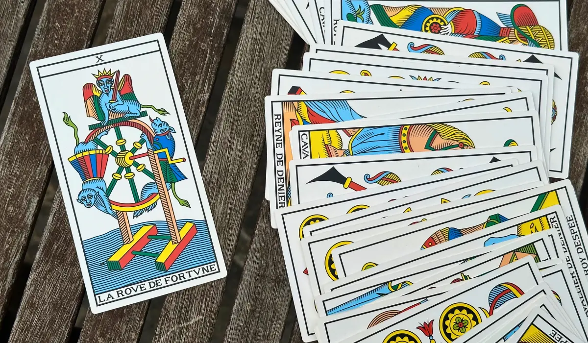 La roue de la fortune au tarot de Marseille