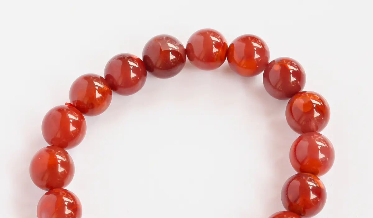 Bracelet agate rouge