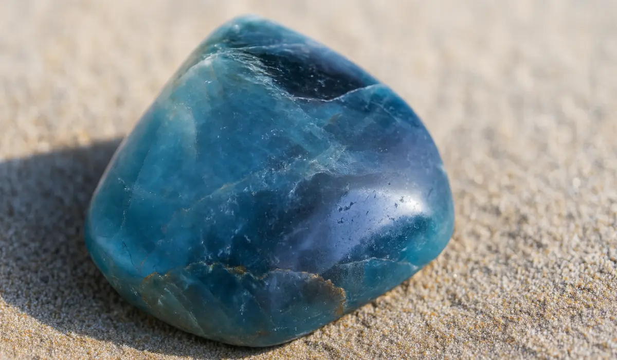 apatite bleue polie