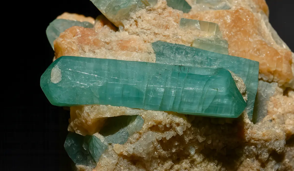 Apatite verte brute