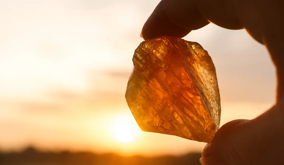 Calcite miel au soleil
