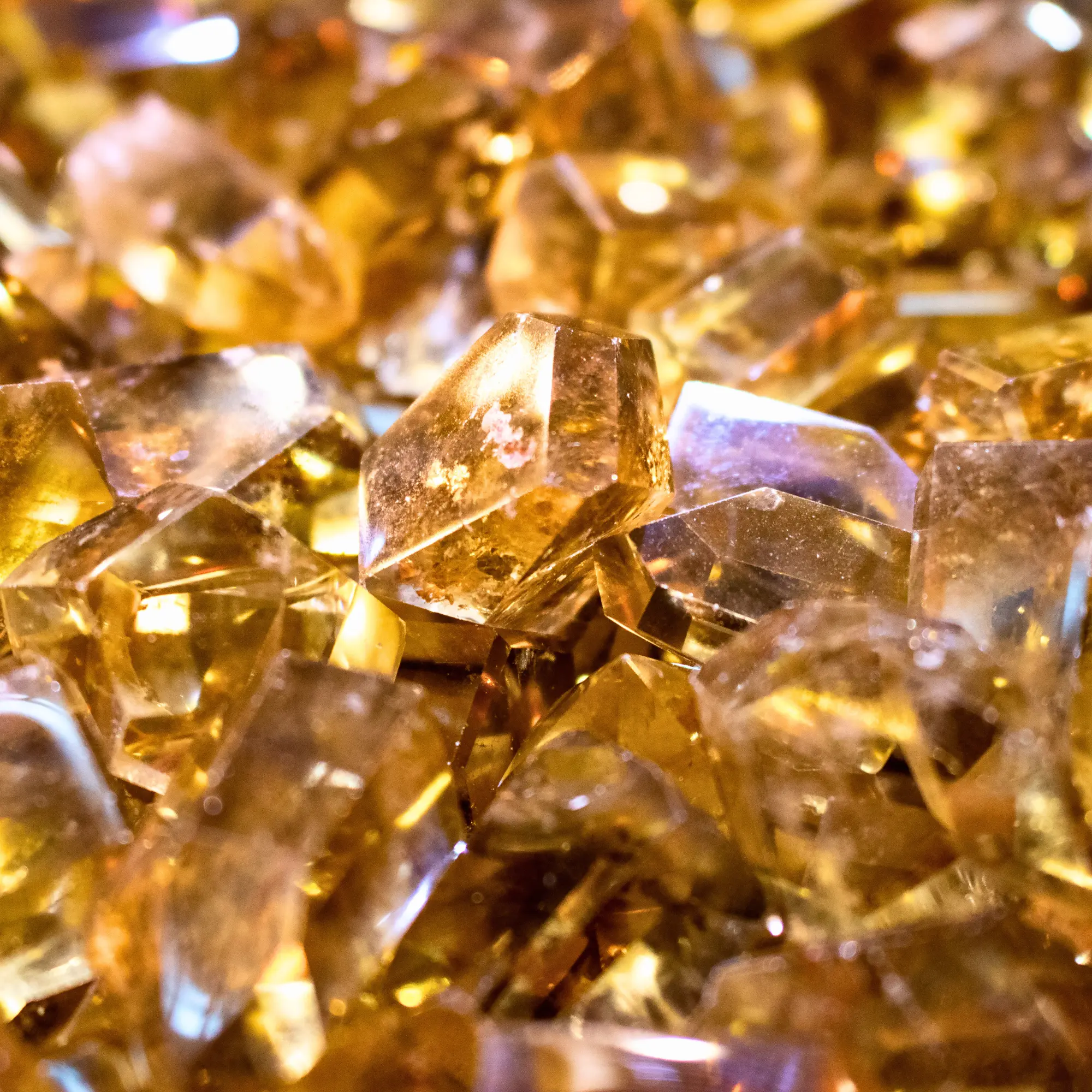 citrine polie en gros plan