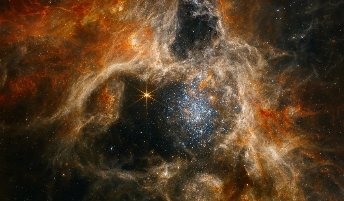 La nébuleuse de la tarentule, vue d'artiste