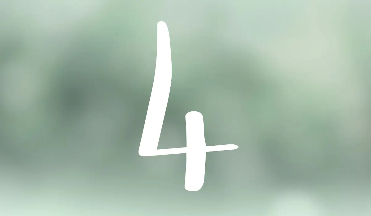 Chiffre 4 en numérologie
