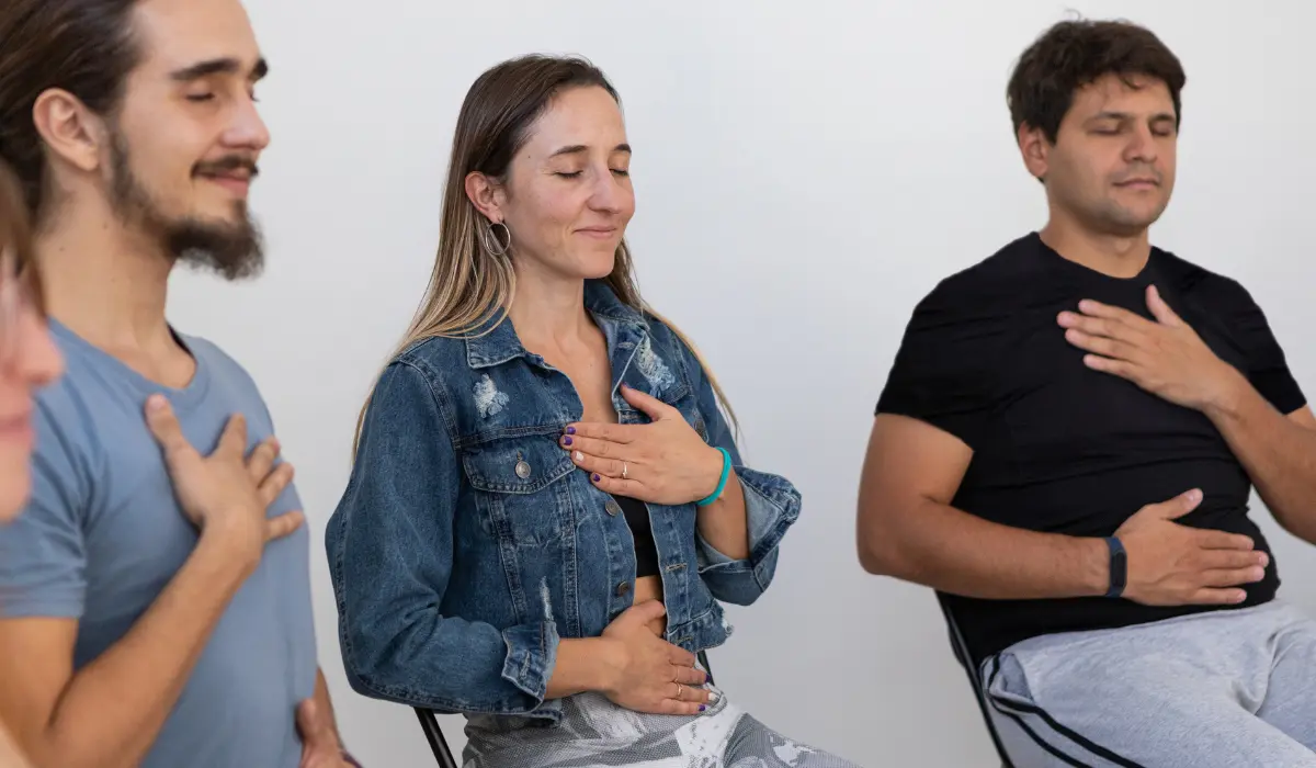 Présence et spiritualité, séance de respiration