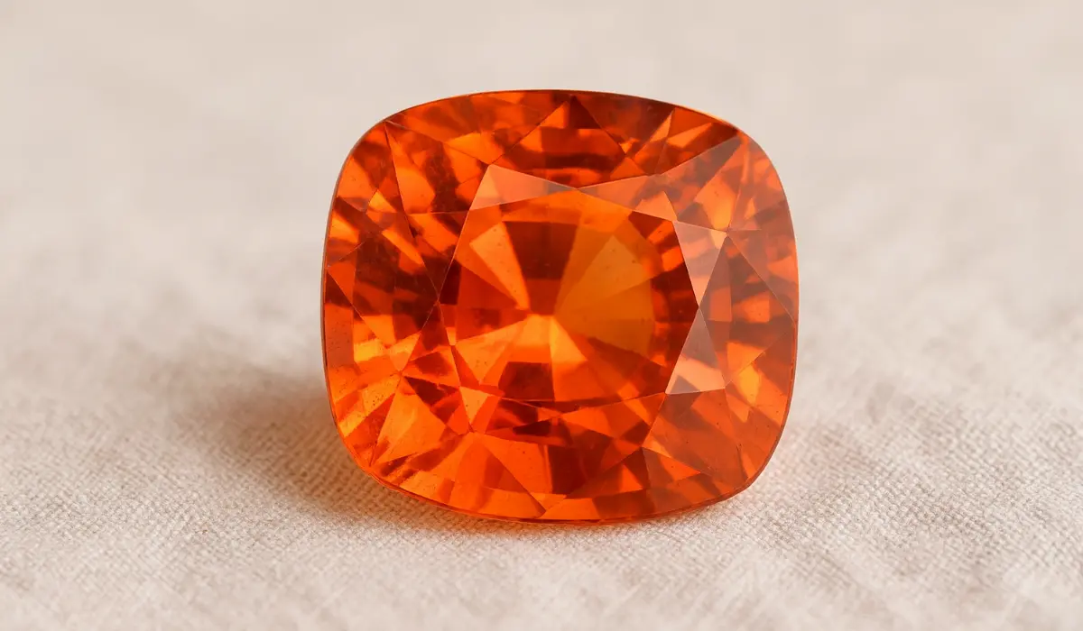 grenat spessartite taillé