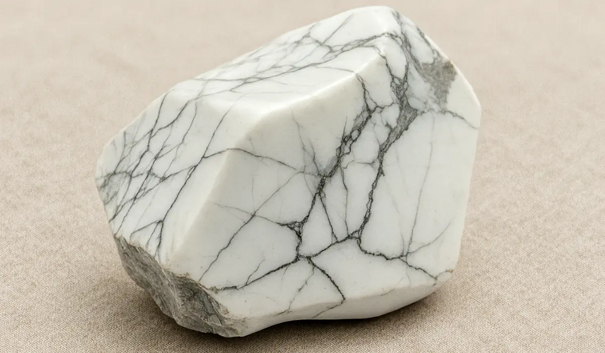 howlite taillée et polie