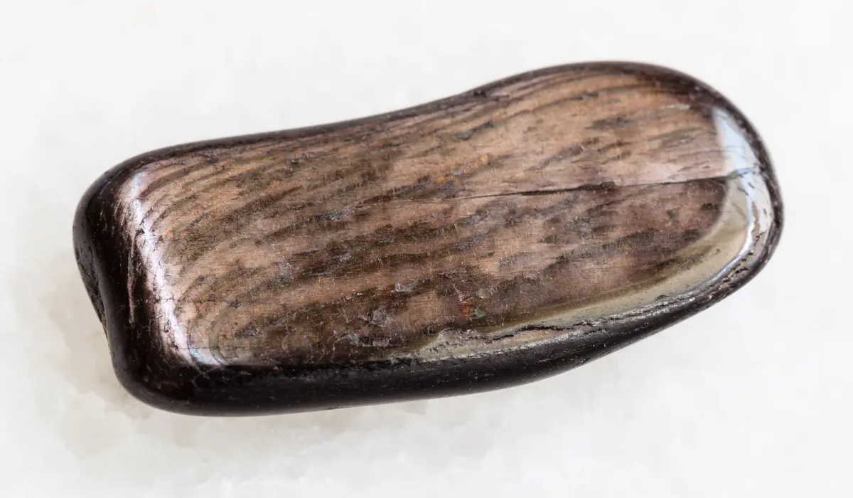 Hypersthène polie