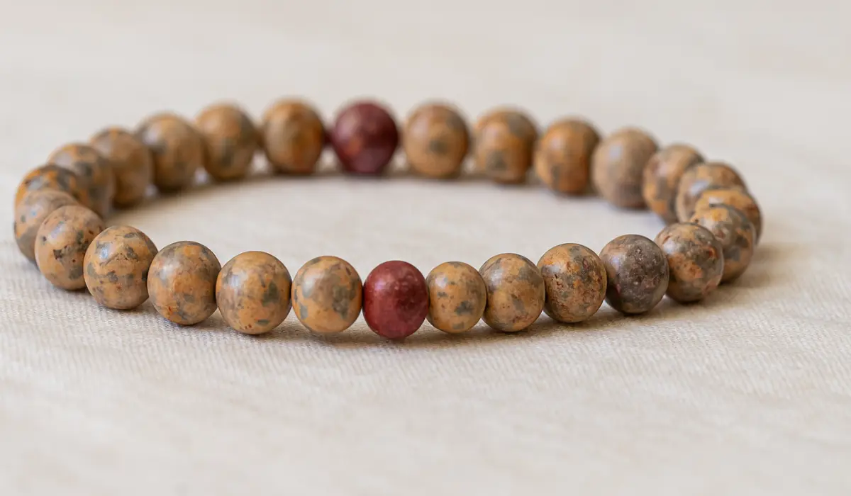 bracelet en jaspe léopard