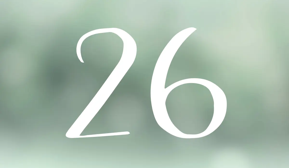 le chiffre de numérologie 26