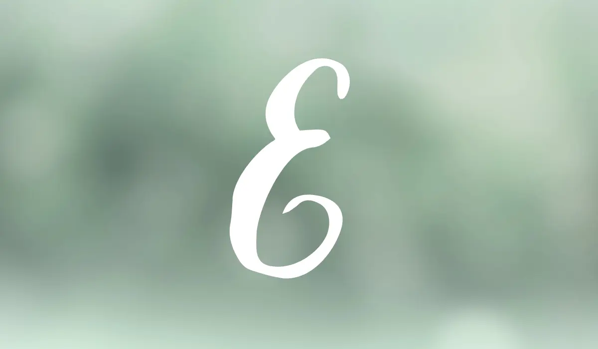 lettre E