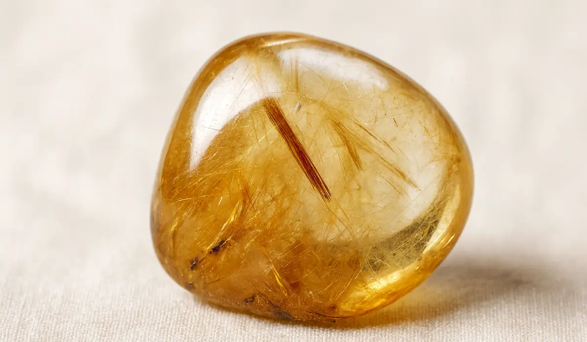 quartz rutilé roulée
