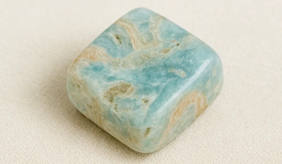 aragonite bleue polie