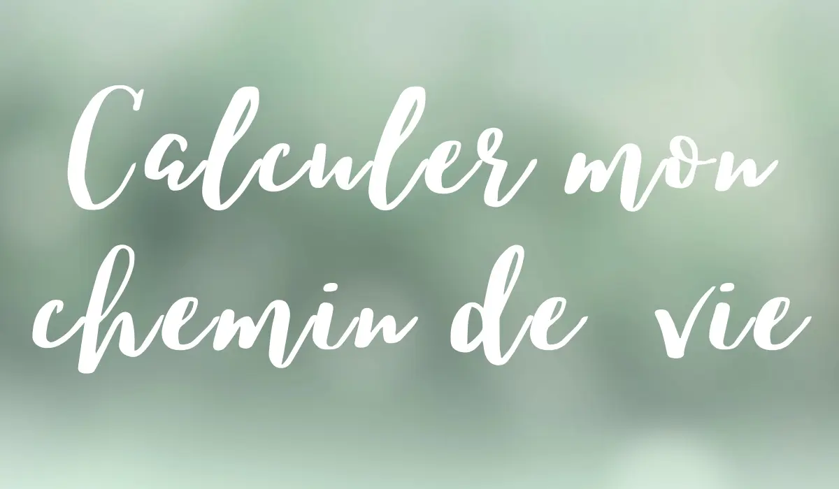 Calculer chemin de vie
