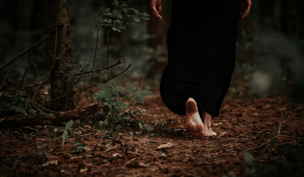 Pieds nus dans la forêt