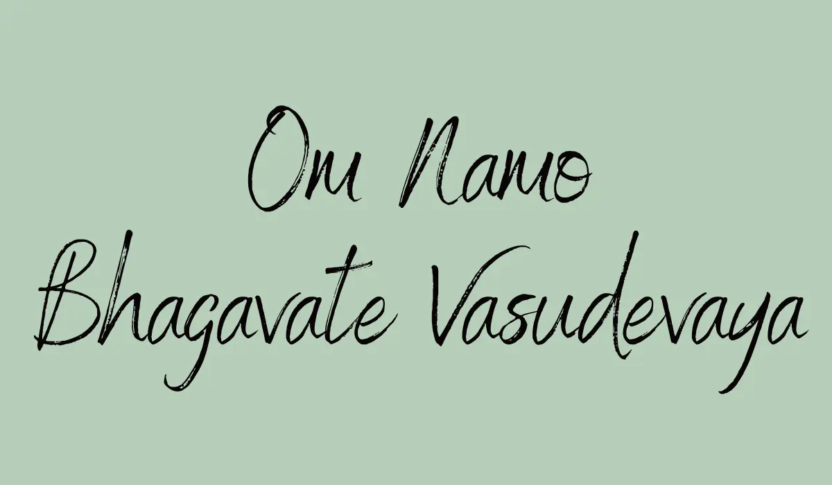 Om Namo Bhagavate Vasudevaya