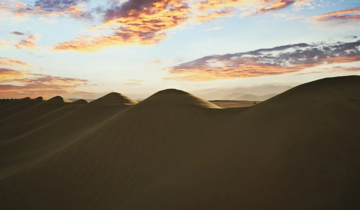 dunes de sable dans le désert
