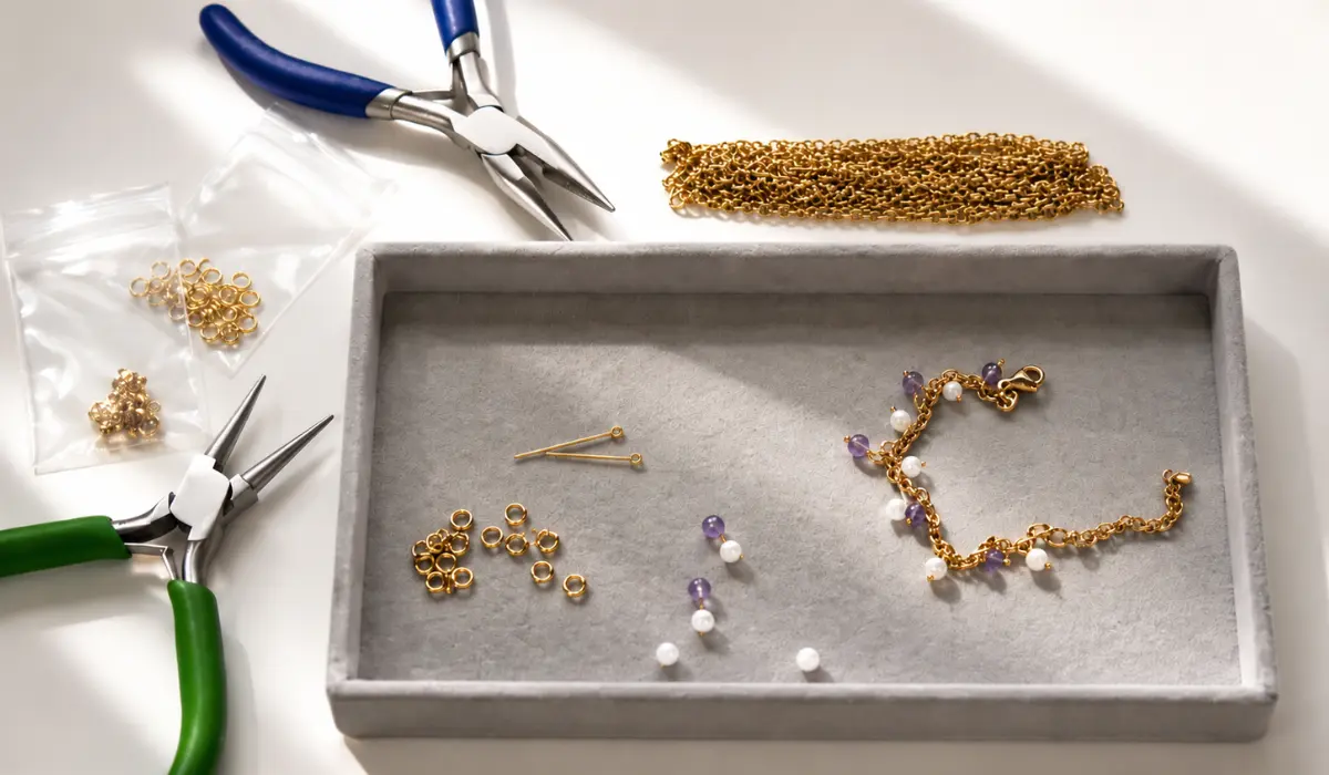 Outils de la créatrice de bijoux des Reliques