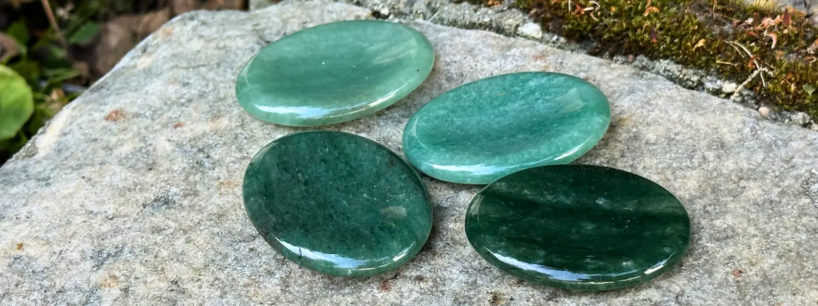 Galet anti-stress aventurine verte